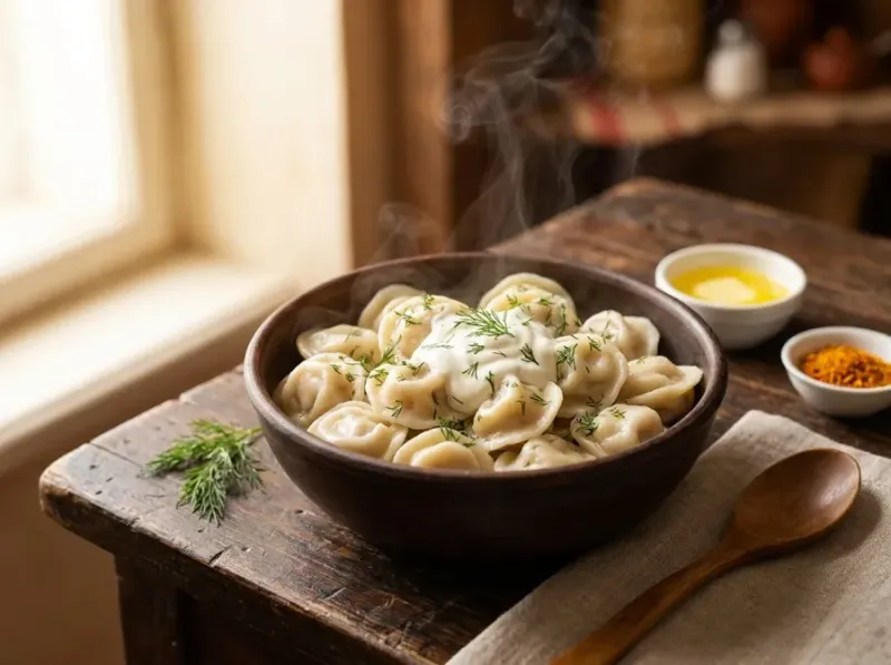 Pelmeni de pollo